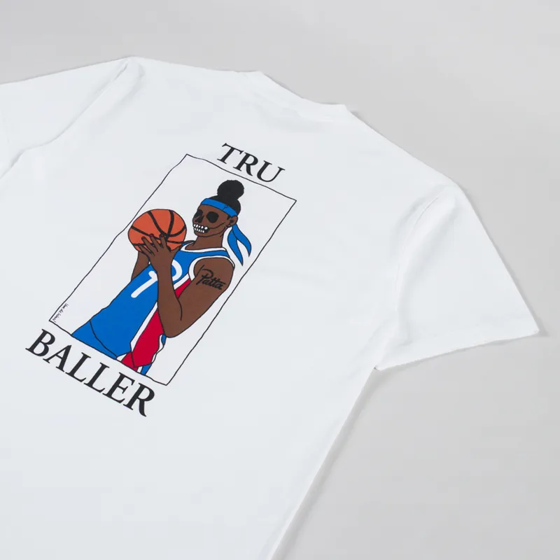 Patta Tru Baller T Shirt White-2