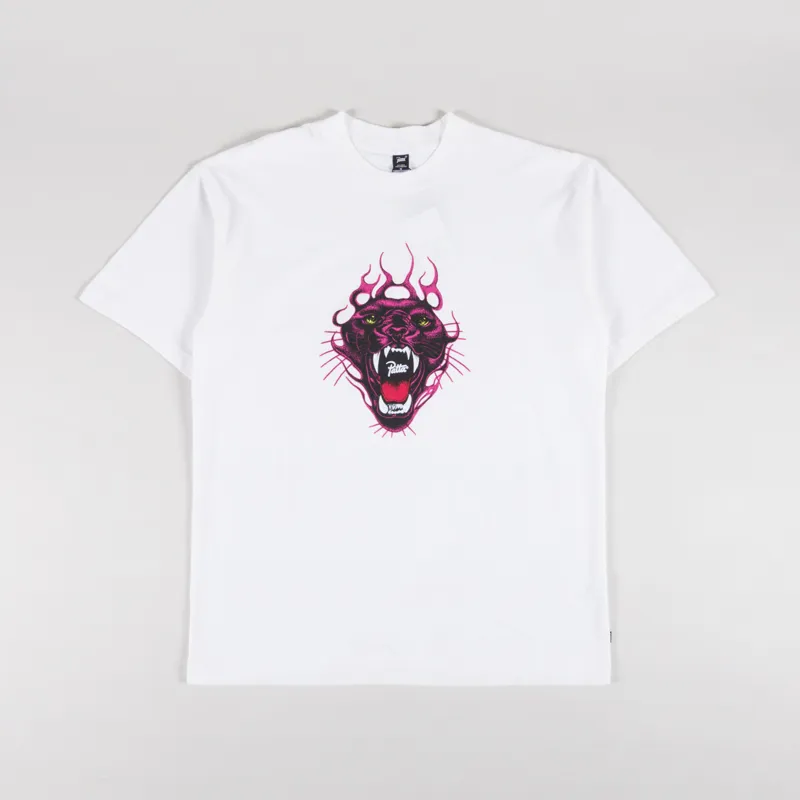 Patta Fire Panther T Shirt White