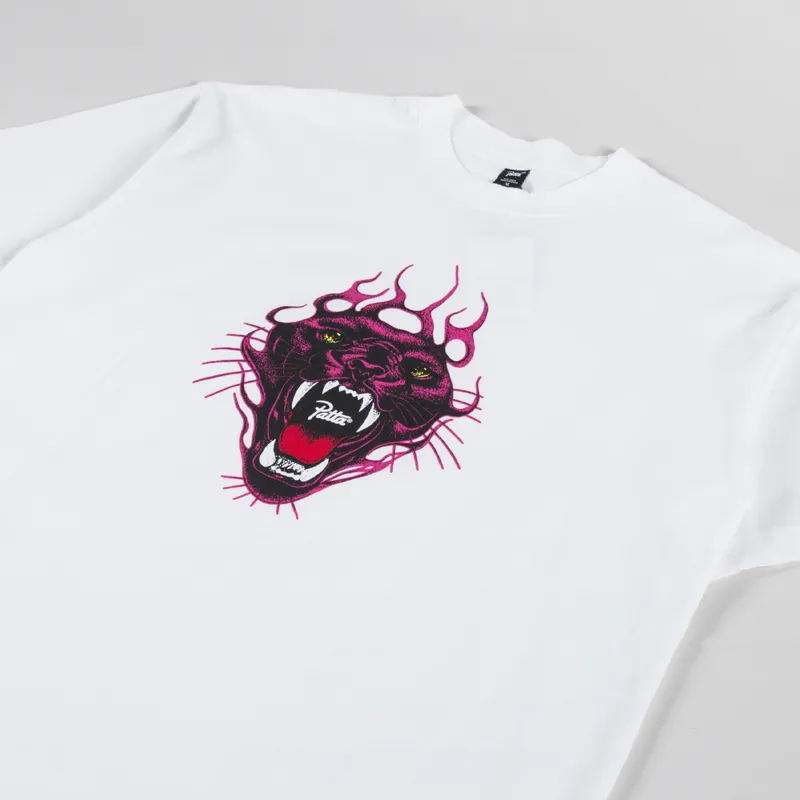 Patta Fire Panther T Shirt White-1