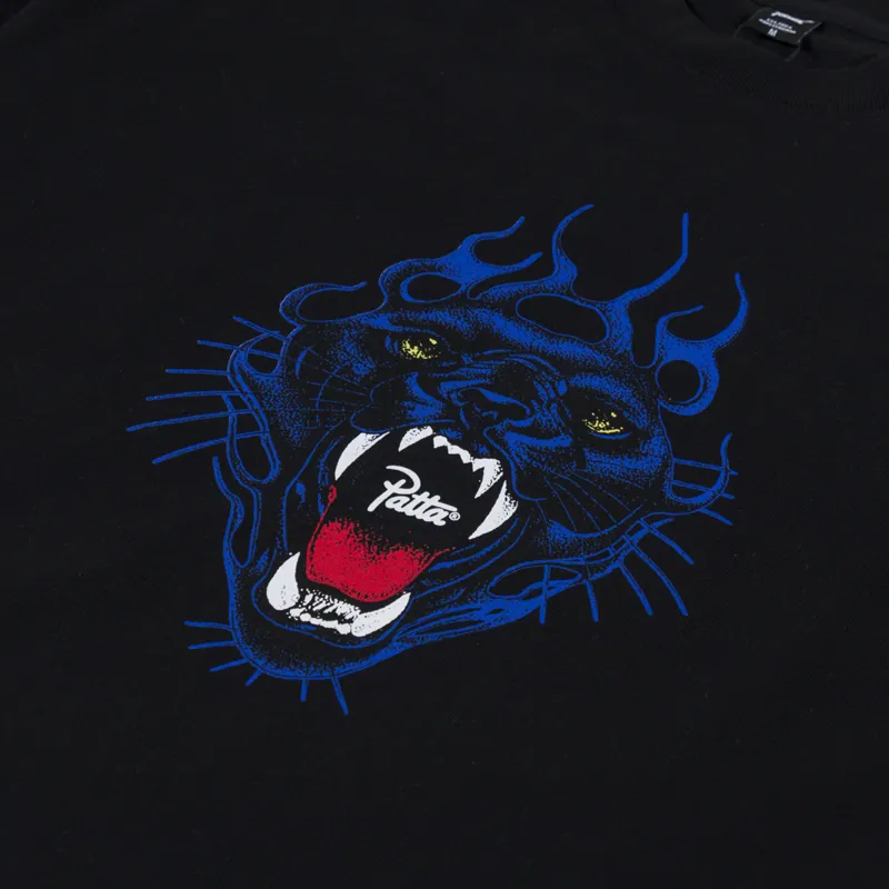 Patta Fire Panther T Shirt Black-2