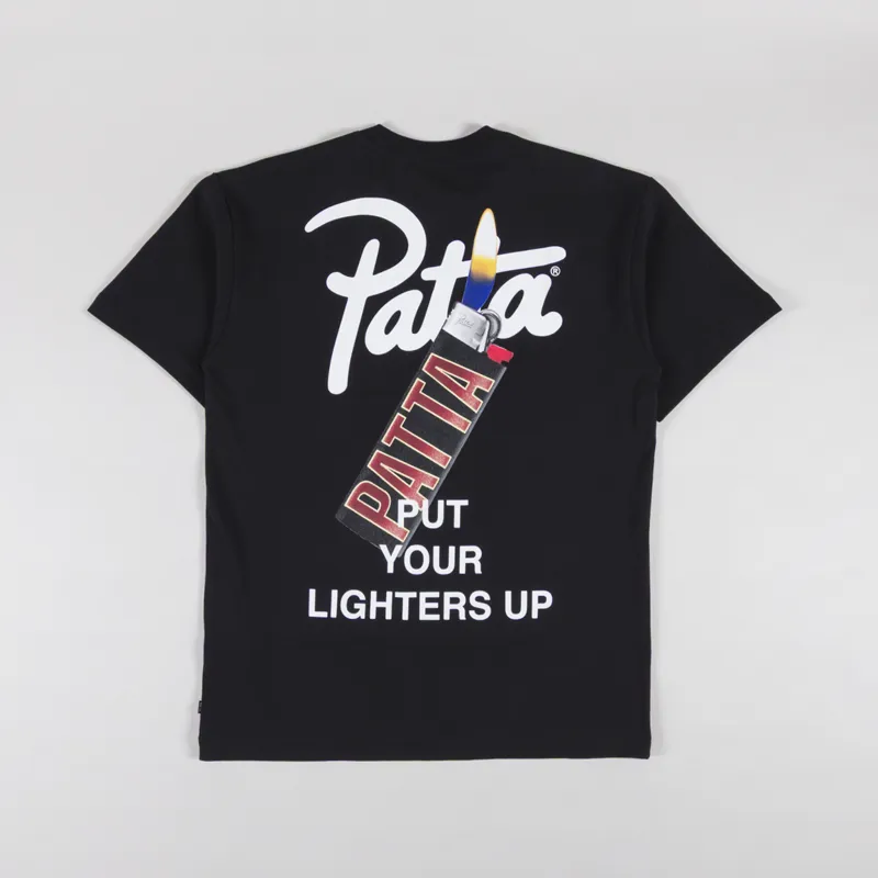 Patta Lighters T Shirt Black