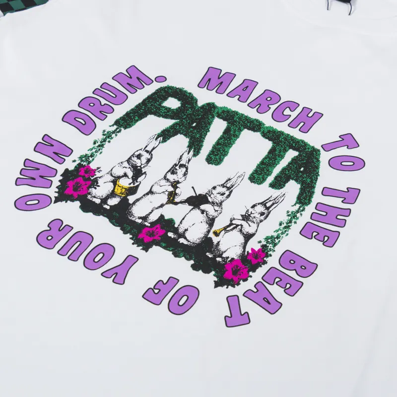 Patta Own Your Own Mind Long Sleeve T Shirt White-5