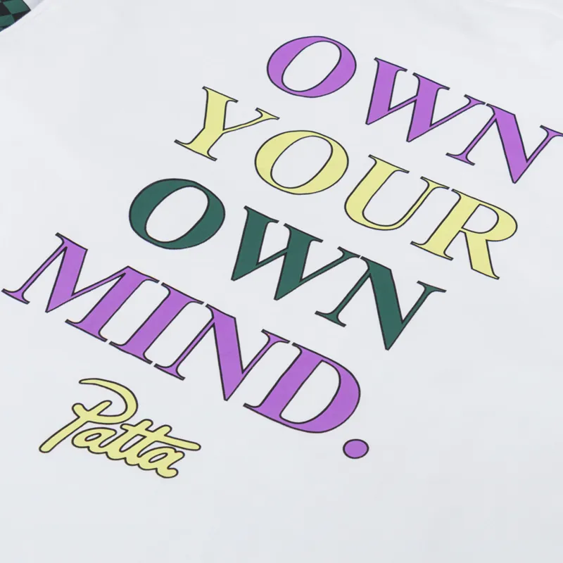 Patta Own Your Own Mind Long Sleeve T Shirt White-4