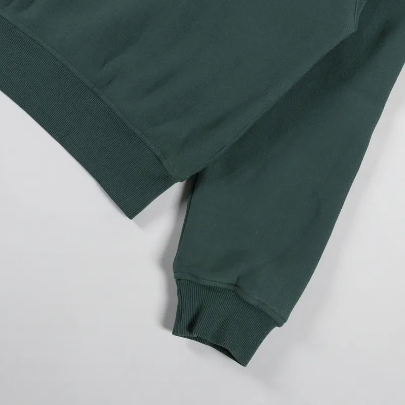 Patta Classic Zip Up Hooded Sweater Bistro Green-9