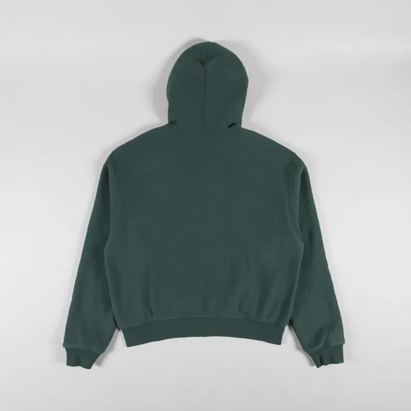 Patta Classic Zip Up Hooded Sweater Bistro Green-1