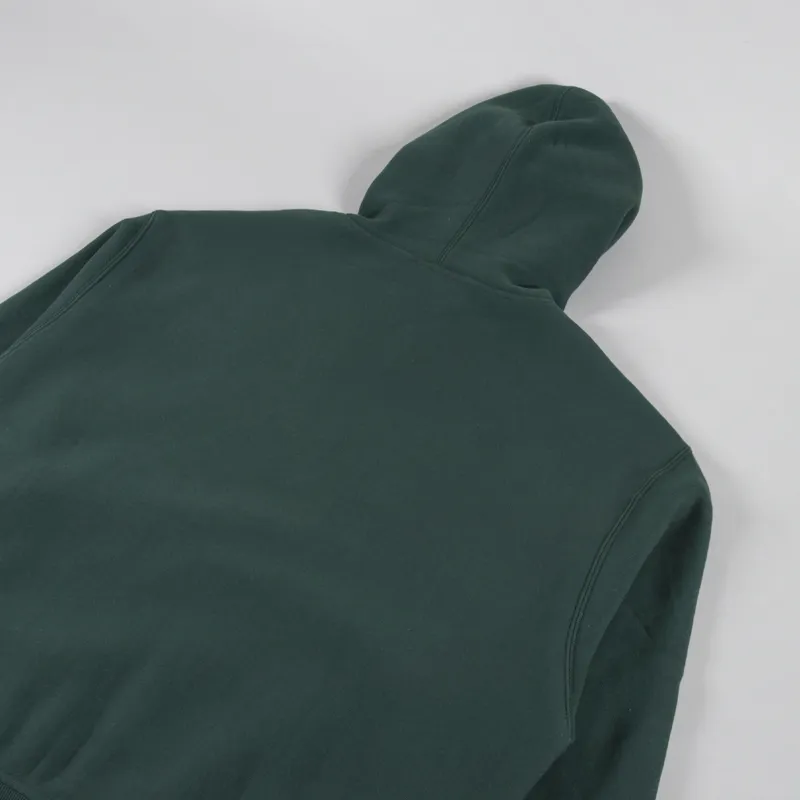 Patta Classic Zip Up Hooded Sweater Bistro Green-3