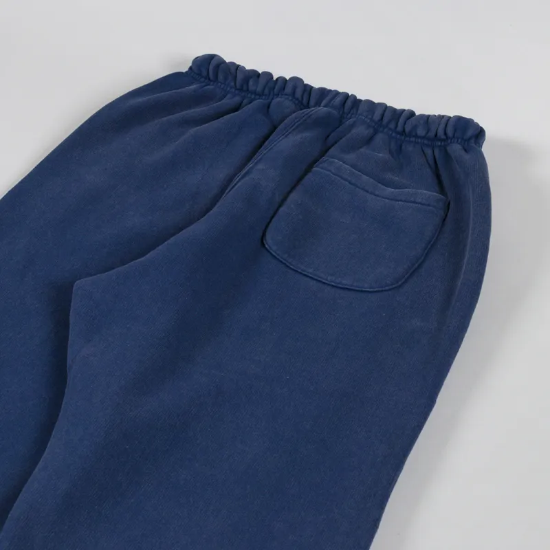 Patta Classic Acid Washed Straight Leg Jogging Pants Estate Blue-4