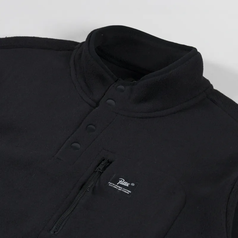 Patta Polartec Sherpa Fleece Black-4