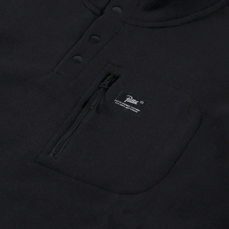 Patta Polartec Sherpa Fleece Black-5