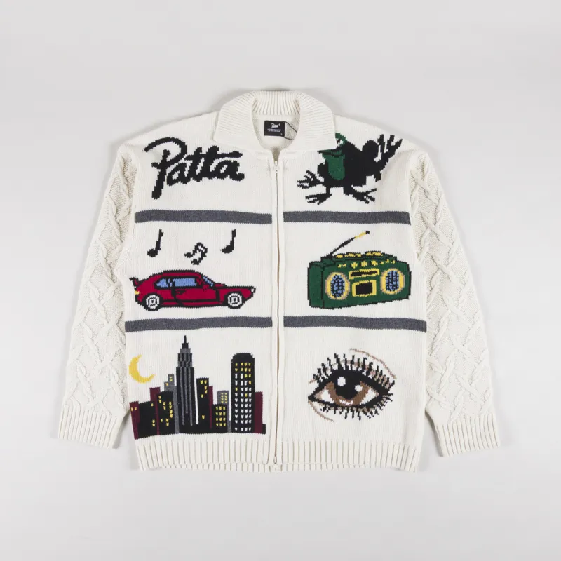 Patta Perfect Day Knitted Cardigan Peyote