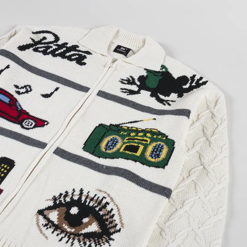 Patta Perfect Day Knitted Cardigan Peyote-2