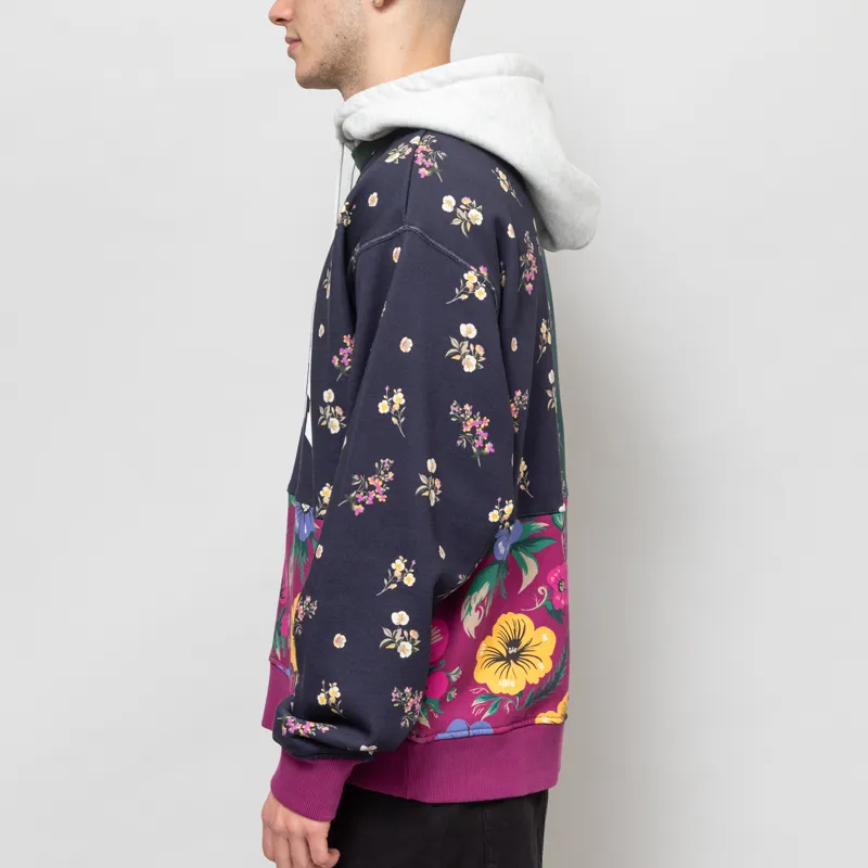 Patta Floral Patchwork Hooded Sweater Multi-2