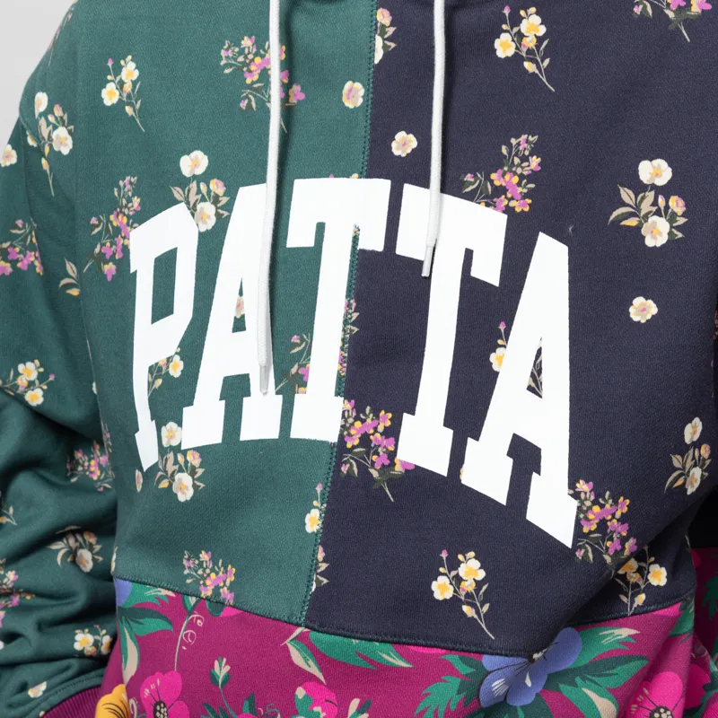 Patta Floral Patchwork Hooded Sweater Multi-6