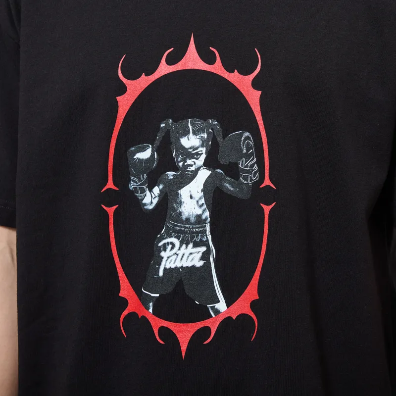 Patta Boxing T Shirt Black-4