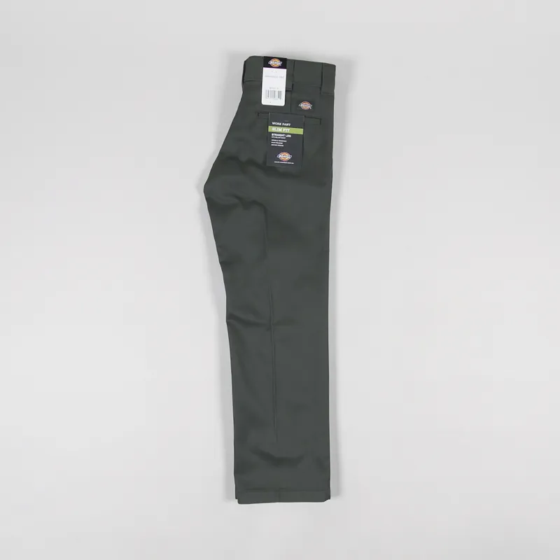 Dickies 873 Slim Straight Work Pant Recycled Olive Green-2