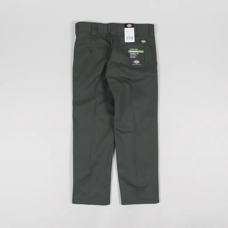 Dickies 873 Slim Straight Work Pants Recycled Olive Green