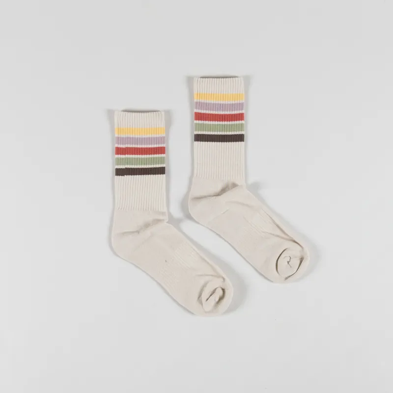 Revolution Jaquard Crew Socks Beige