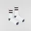 Revolution Jaquard Crew Socks White Brown