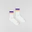 Revolution Jaquard Crew Socks White Purple