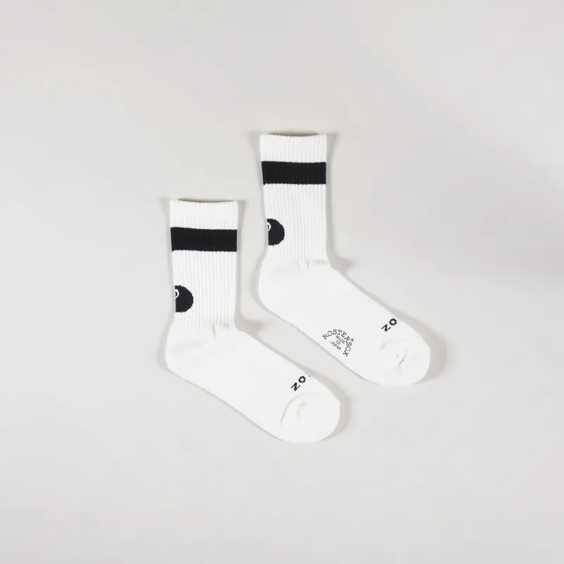 Rostersox 8 Ball Socks White