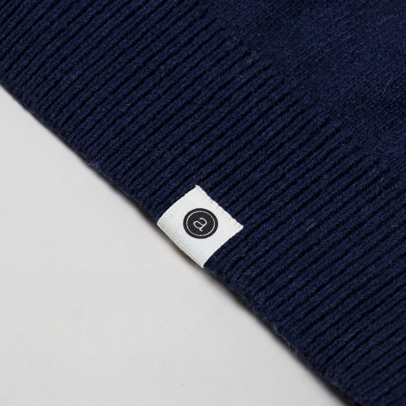 Anerkjendt Womens Aksvend Lambswool Cardigan Dark Navy-5