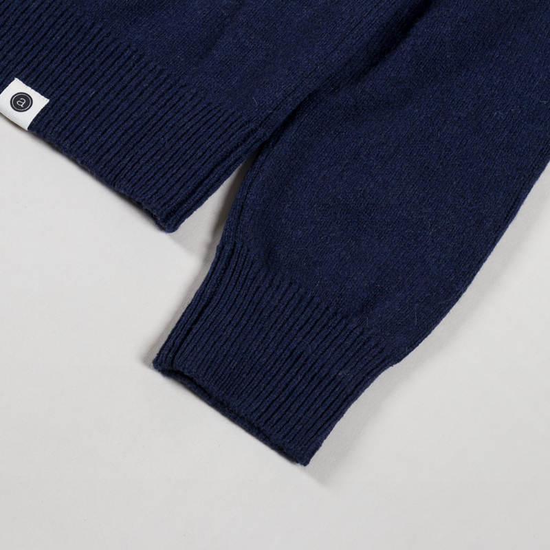 Anerkjendt Womens Aksvend Lambswool Cardigan Dark Navy-7