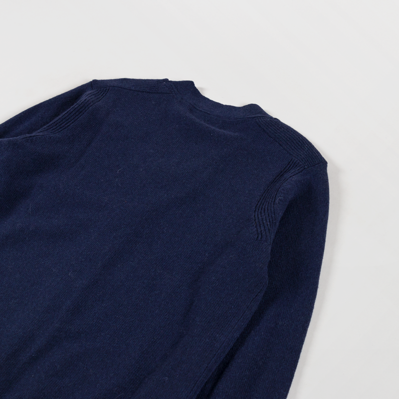 Anerkjendt Womens Aksvend Lambswool Cardigan Dark Navy-3