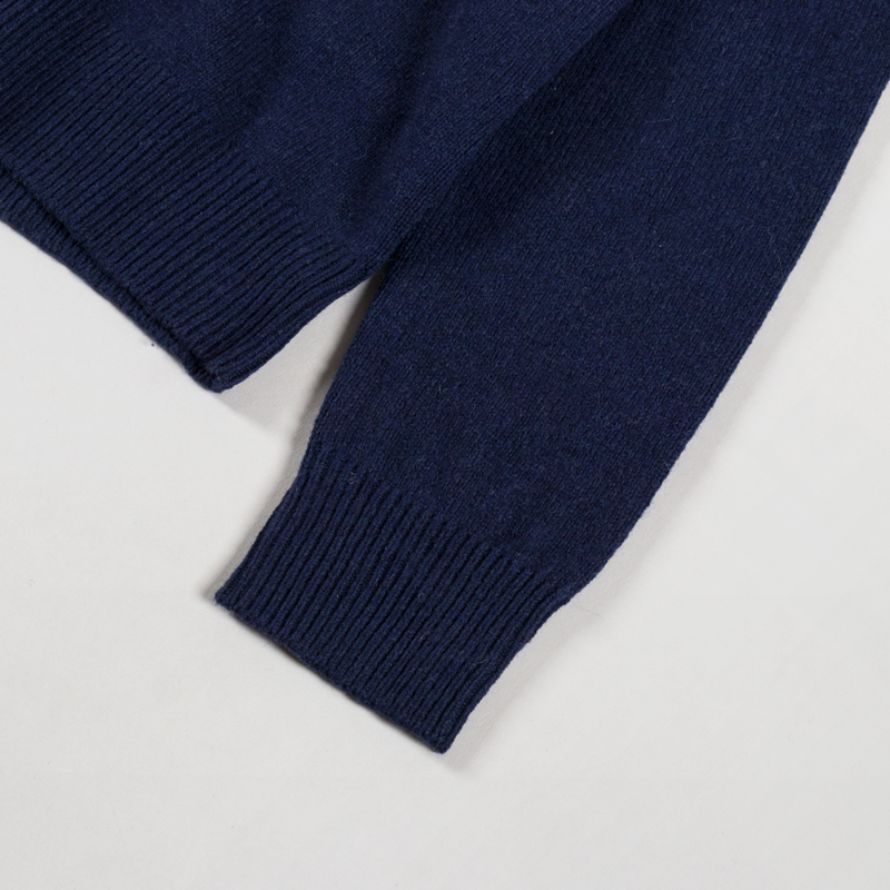 Anerkjendt Womens Aksvend Lambswool Cardigan Dark Navy-6