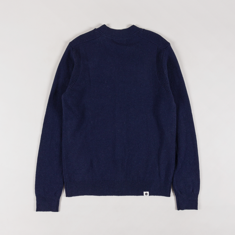 Anerkjendt Womens Aksvend Lambswool Cardigan Dark Navy-1