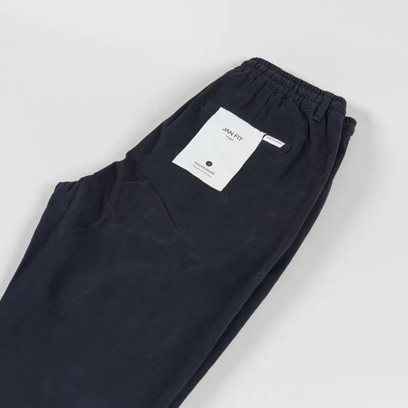 Anerkjendt Akjan Cotton Pleat ELA Pants Sky Captain-5