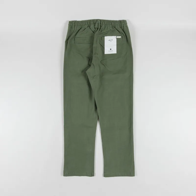 Anerkjendt Akjan Cotton Pleat ELA Pants Olivine-1