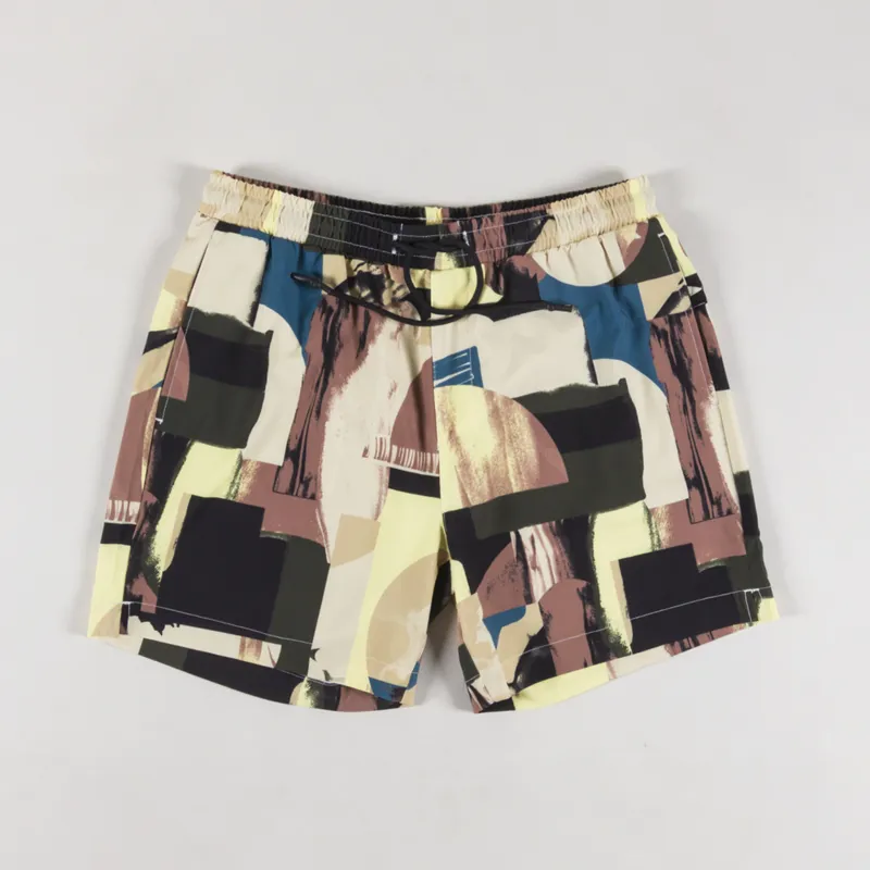 Anerkjdent Akshark AOP Swimshorts Cognac