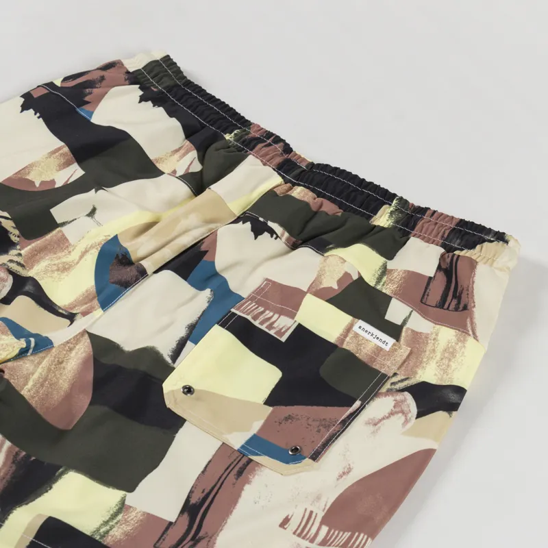 Anerkjdent Akshark AOP Swimshorts Cognac-3