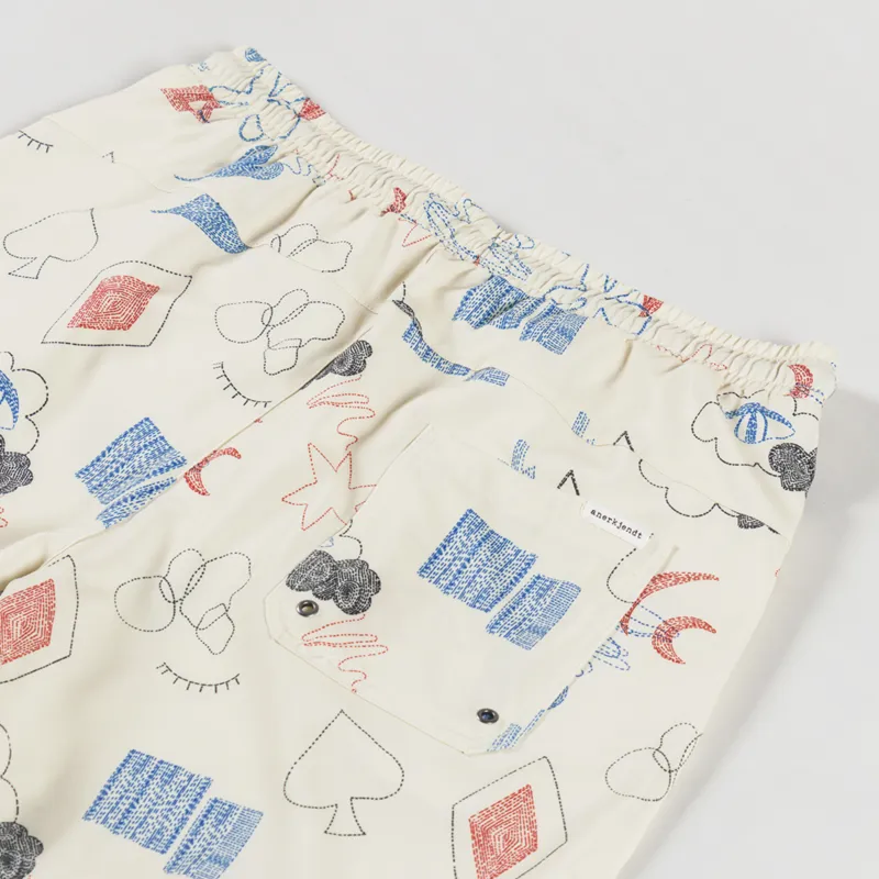 Anerkjdent Akshark AOP Swimshorts Brown Rice-3