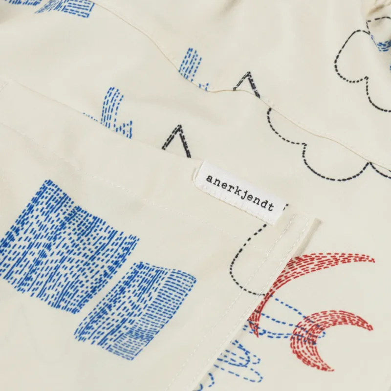 Anerkjdent Akshark AOP Swimshorts Brown Rice-7