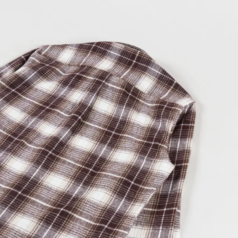 Anerkjendt Akleif Flannel Check Shirt Chocolate Brown-3