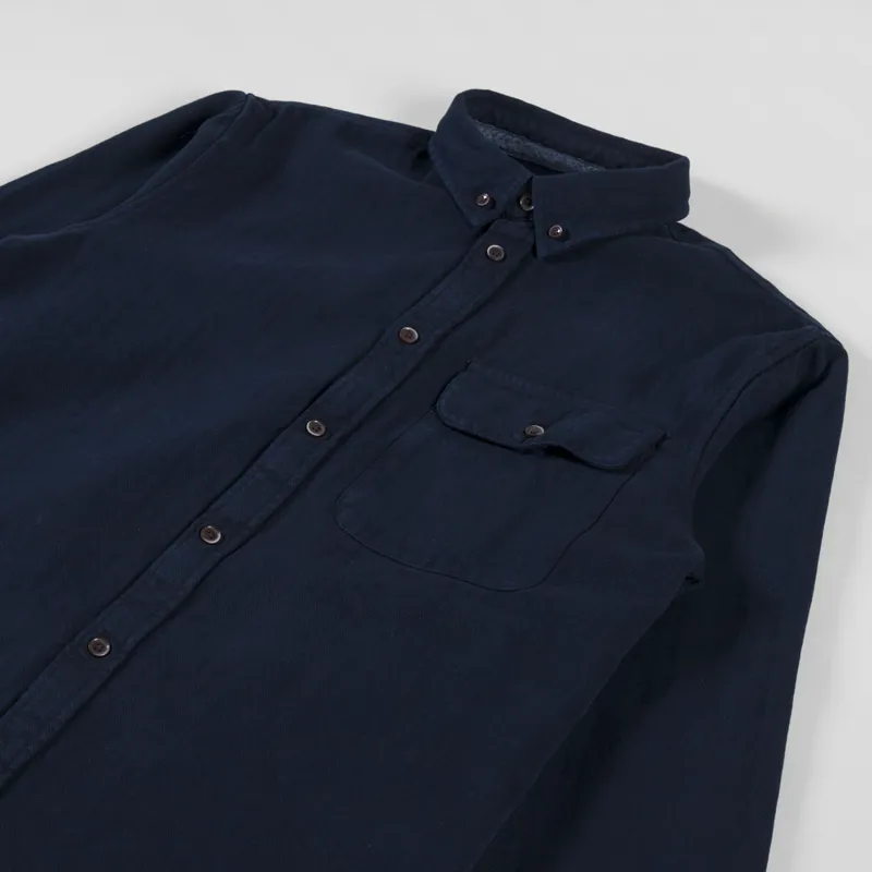 Anerkjendt Akkonrad Herringbone Shirt Sky Captain-2