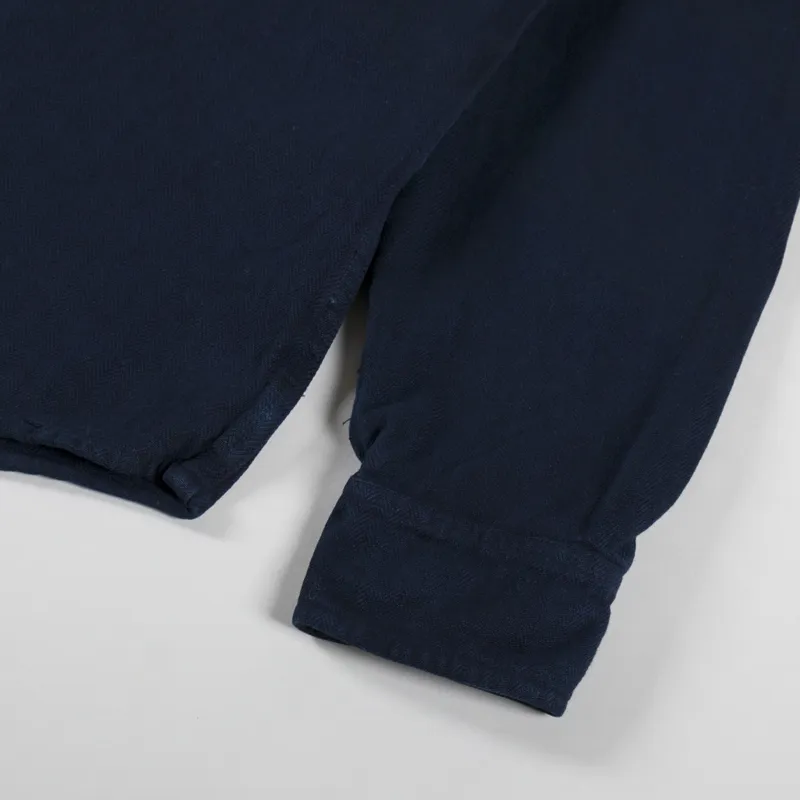 Anerkjendt Akkonrad Herringbone Shirt Sky Captain-7