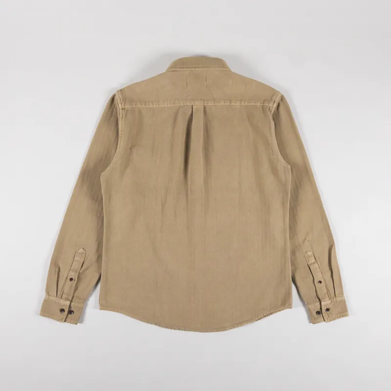 Anerkjendt Akkonrad Herringbone Shirt Incense-1