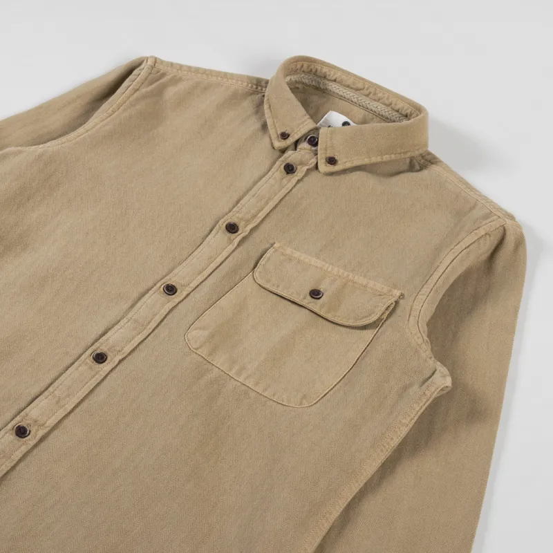 Anerkjendt Akkonrad Herringbone Shirt Incense-2