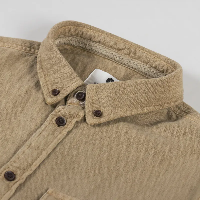 Anerkjendt Akkonrad Herringbone Shirt Incense-4