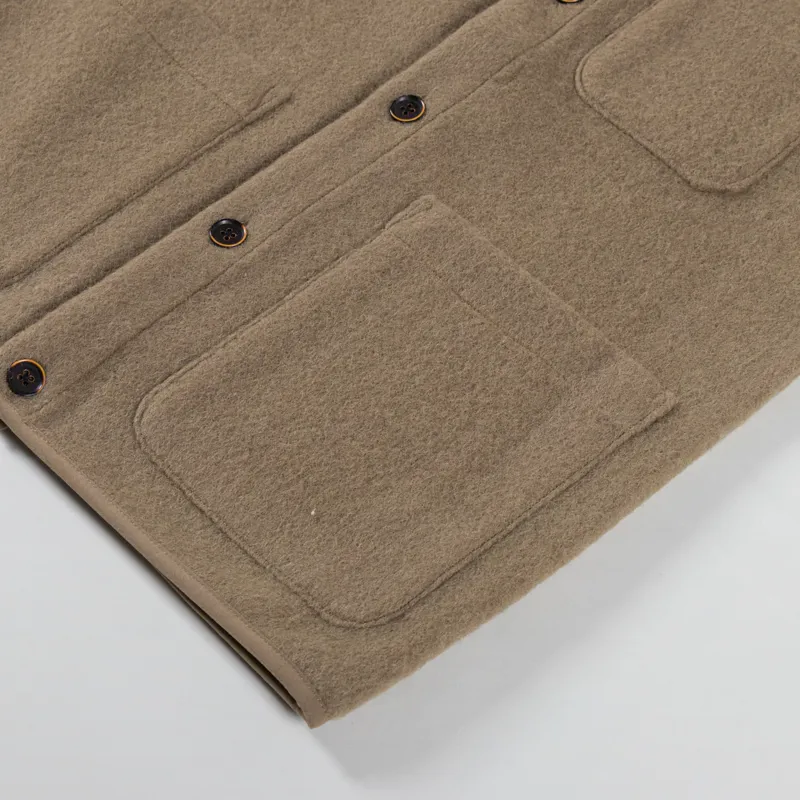 Anerkjendt Womens Akrasmus Boiled Wool Gilet Incense-9