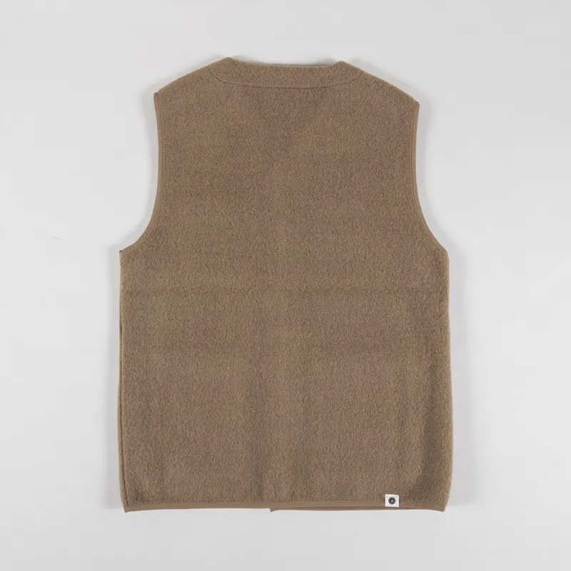 Anerkjendt Womens Akrasmus Boiled Wool Gilet Incense-5