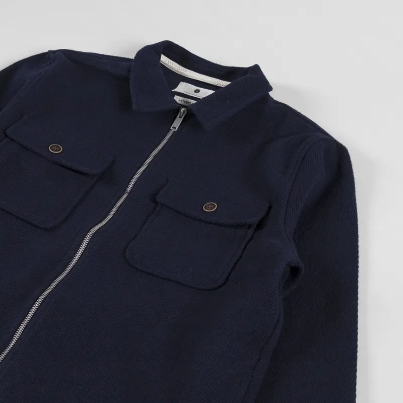 Anerkjendt Akhanky Heavy Twill Overshirt Sky Captain-2