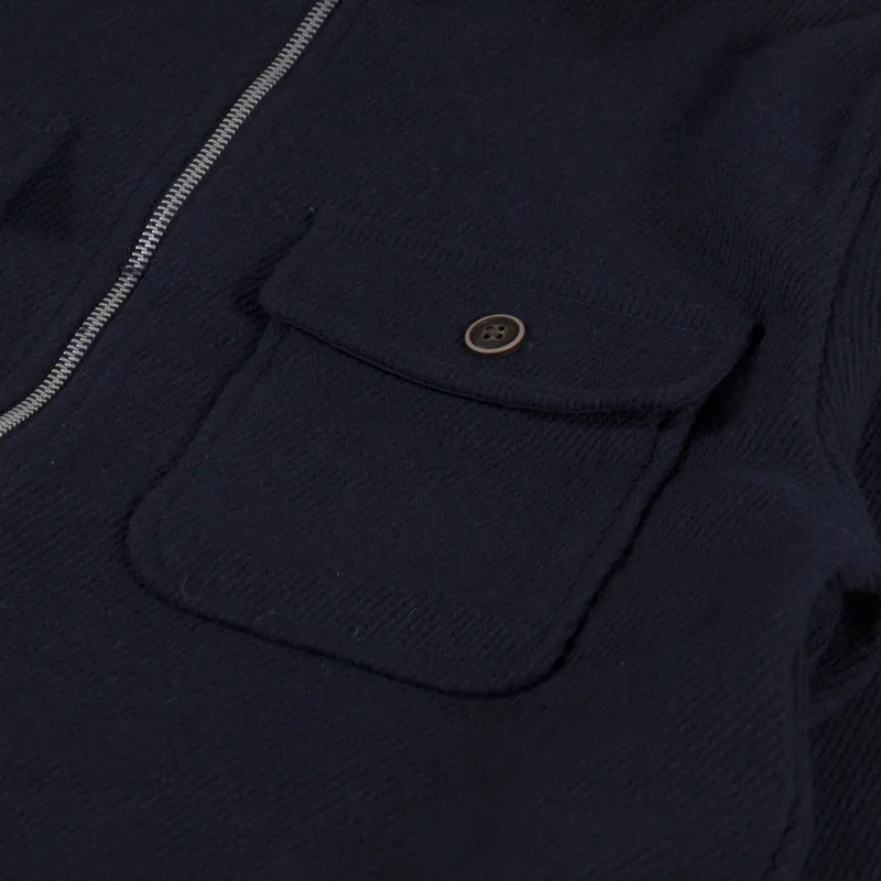 Anerkjendt Akhanky Heavy Twill Overshirt Sky Captain-7