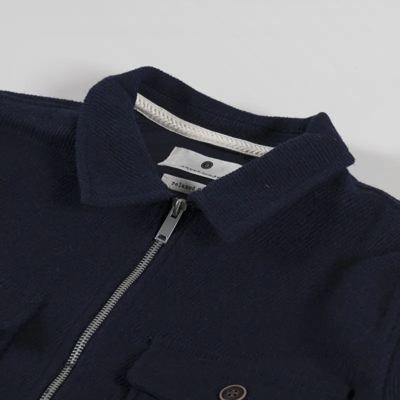 Anerkjendt Akhanky Heavy Twill Overshirt Sky Captain-4