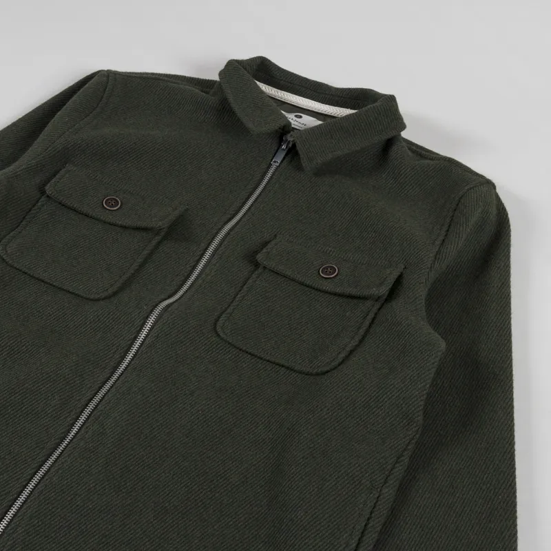Anerkjendt Akhanky Heavy Twill Overshirt Forest Night-2