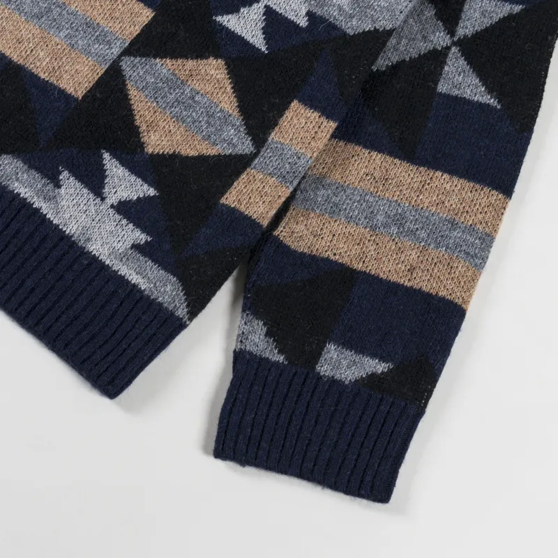 Anerkjendt Akskjold Jacquard Cardigan Sky Captain-7