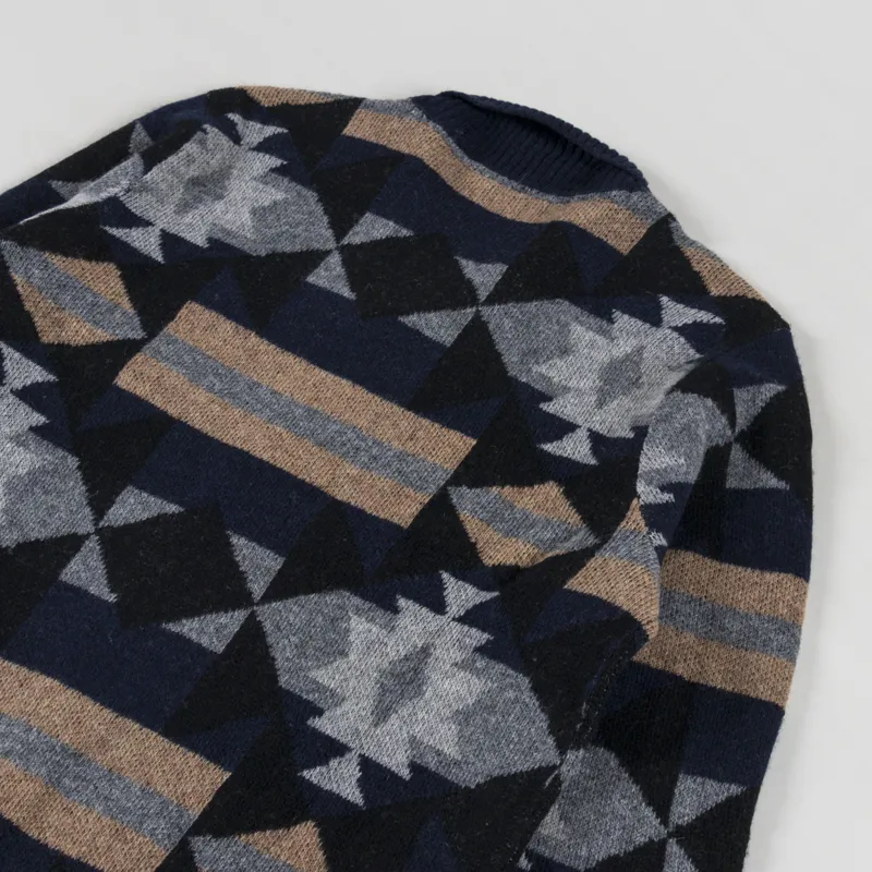 Anerkjendt Akskjold Jacquard Cardigan Sky Captain-3