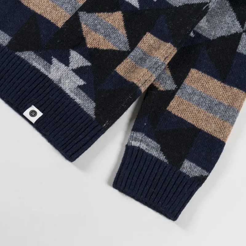 Anerkjendt Akskjold Jacquard Cardigan Sky Captain-6
